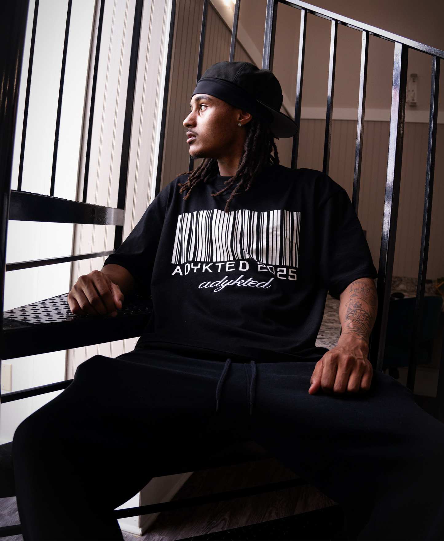 Barcode Tee Black