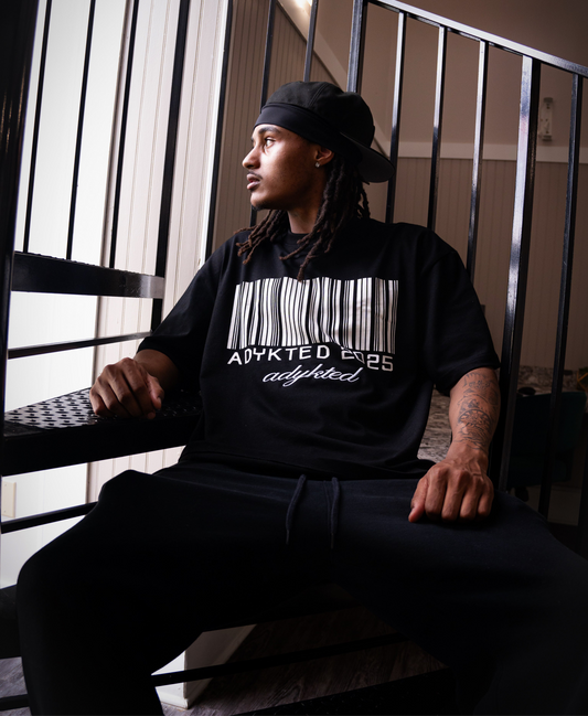 Barcode Tee Black
