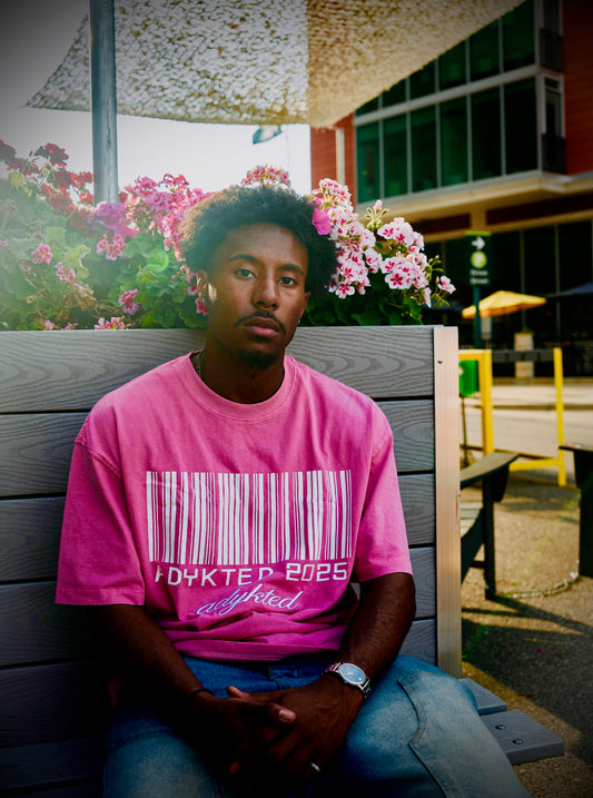 Barcode Tee Pink