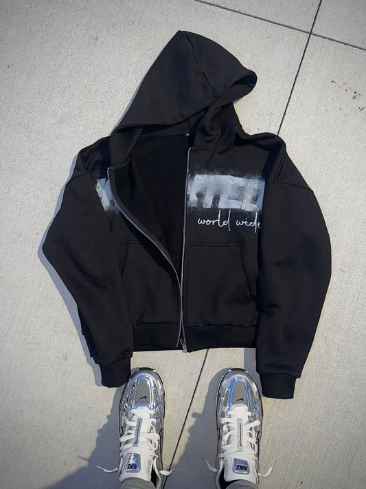 !Adykted! Zip Up (Black)